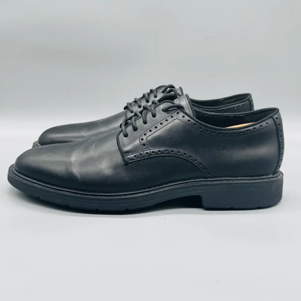 Cole Haan Shoes Mens 11 Black Leather Grandseries Derby Oxford Dress Comfort